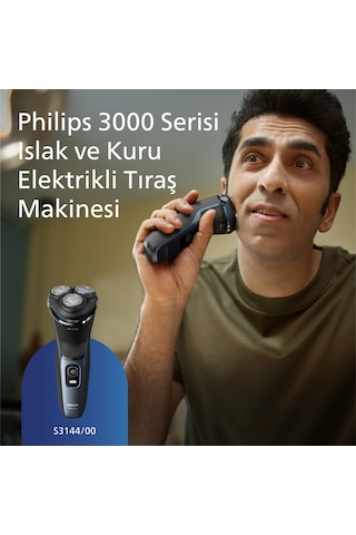 Philips 3000 Serisi Islak & Kuru Elektrikli Tıraş Makinesi - S3144/00