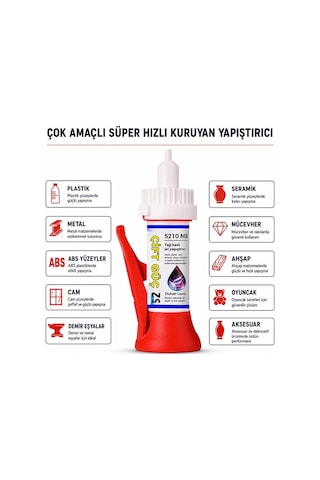 Pm-29676 Yağ Bazlı Jel Tipi Süper Hızlı Çok Amaçlı Güçlü Yapıştırıcı