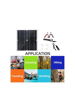 Hfambition 20w Monokristal Güneş Paneli Seti 12v 50a Pwm Kontrolörlü, Usb Çıkışı, 5 Koruma Özelliği, Araba/tekne/ev Bataryası Şarj Cihazı Yeşil