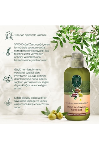 Eyüp Sabri Tuncer Doğal Zeytinyağlı Şampuan 600 ML