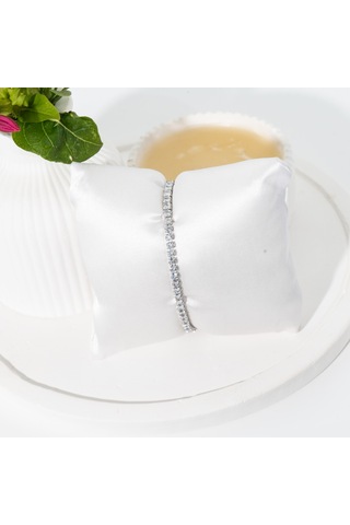 Biem Gümüş Renk Su Yolu Taşlı Bileklik Gold/gümüş