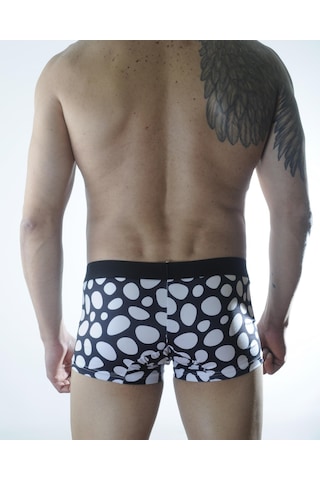 Erkek Çok Renkli Puantiye Desenli Boxer Hf301102