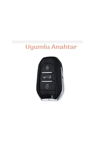 Gma Keys Peugeot 208 308 508 2008 3008 5008 Rifter Citroen Opel Petek Desenli Anahtar Kılıfı Siyah Kırmızı