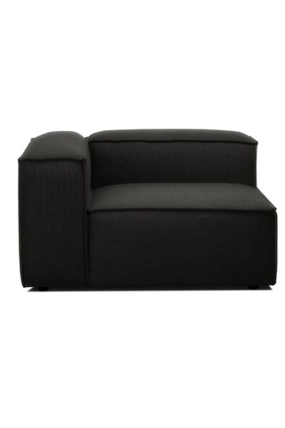 Mode Soft Köşe Modül Berjer 27 Koyu Antrasit Keten Kumaş İşbir Sü