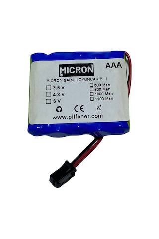 Micron 6v 600 Mah Aaa Uzaktan Kumandalı Şarjlı Araba Pili (Batarya)