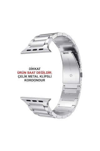 Apple Uyumlu Watch Kordon 3 4 5 6 7 42 44 45 MM Klasik Çelik Metal Kordon
