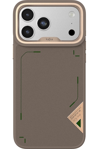 Apple Uyumlu iPhone 17 Pro Kılıf M-safeli O-ring Metal Kamera Çerçeveli Kajsa Matrix Collection Kapak Desert Gold Desert Gold