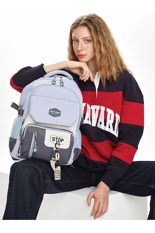 Pierre Cardin Okul Sırt Çantası Mavi 07pc1916-m Mavi