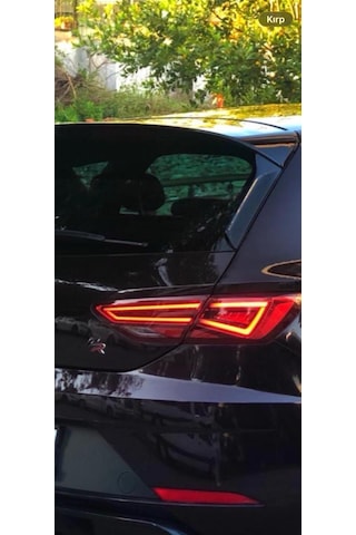Seat Leon 2013-2020 Spoiler + Spoiler Çıtası Plastik Boyasız Set