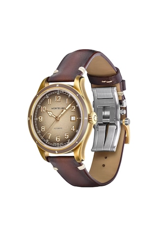 Montblanc 1858 Automatic Date 0 Oxygen 134339 Kahverengi