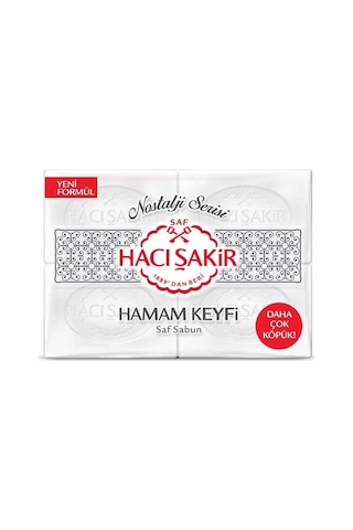 Hacı Şakir Hamam Keyfi Kalıp Sabun 800 Gr 2 Li Beyaz sabun