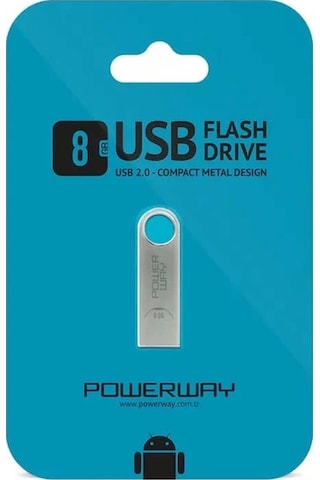 Powerway 8gb Usb Bellek - Metal 8 Gb Flash Bellek