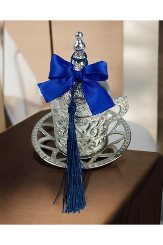 Elm Damat Kahve Fincanı Mavi mavi