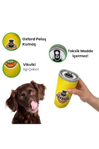 Havhav Peluş Kutu İçecek Köpek Oyuncağı