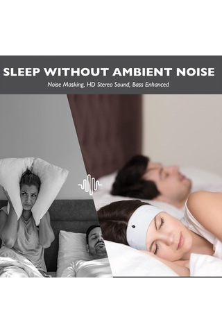 Uyku Kulaklığı Bluetooth Kafa Bandı, Uyku İçin Bluetooth Kafa Bandı, Yan Yataklılar İçin Uyku Maskesi, Meditasyo