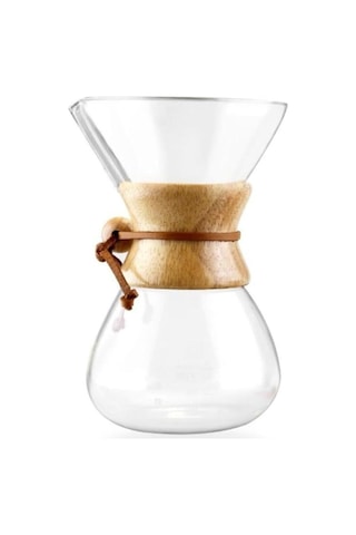 Chemex Cam Kahve Demleme Sürahi-karaf 600 Ml Borosilikat Cam - 4 Cup Coffee Pot Çok Renkli