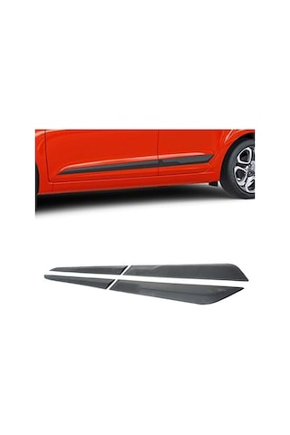 Honda Jazz 2002-2008 Kapı Çıtası Mat Siyah 3m Bantlı 4 Parça