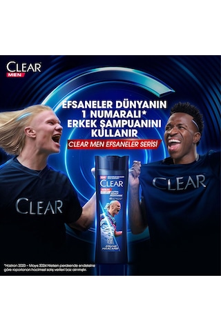 Clear Men Erling Haaland Kepeğe Karşı Etkili Şampuan 3 x 350 ML