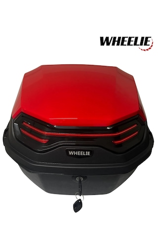 Wheelıe Xt08-lr 32 Litre Motosiklet Arka Çanta Açık Kırmızı
