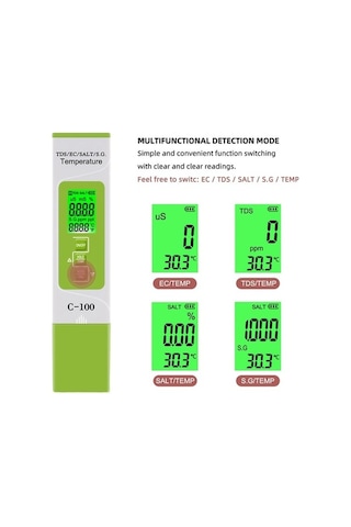 Novahub Portatif Kalem Tipi Ph Ölçer Akvaryum & Yüzme Havuzu Su Kalitesi Test Cihazı