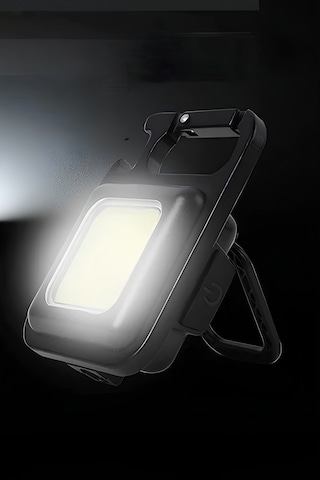Mobee Çok Fonksiyonlu Mini Led El Feneri Mıknatıslı Su Geçirmez El Feneri Siyah