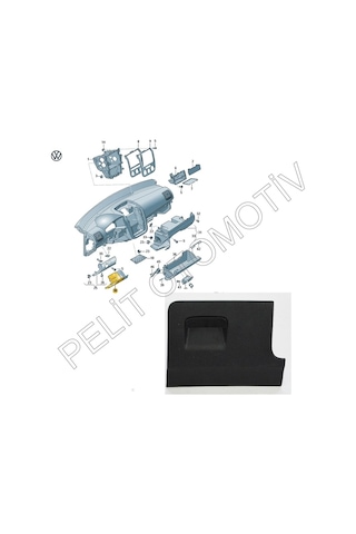 Golf (2004-2009) Torpido Sol Raf Saklama Gözü 1K1857919 / 1K1857919D