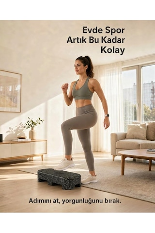 Actifoam Step Tahtası Siyah + 3 Renk Karışık
