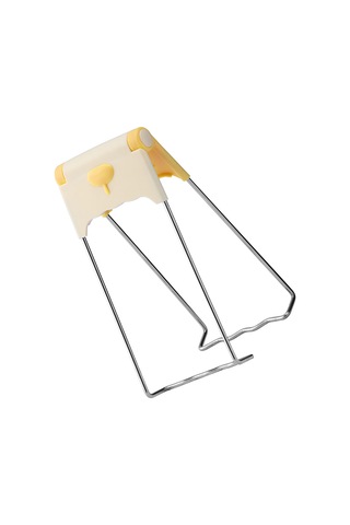 Plastik Metal Tabak Kelepçesi Profesyonel Ev Mutfak Ergonomik Tencere Sıcak Plaka Maşası Erkekler Kadınlar İçin Sarı