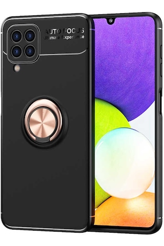 Zore Galaxy Uyumlu M32 Kılıf Msra Ravel Silikon Kapak - Siyah-mavi Siyah-Mavi