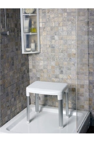 Pirimanova Cappadocia Kv21 Banyo Tabure Ayarlanabilir Basamak Beyaz