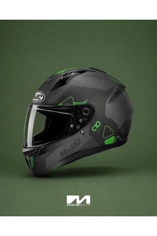 Hjc C10 Kask Aspa Mc4sf Yeşil-siyah