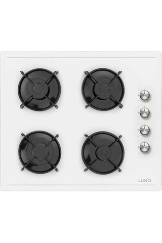 Silverline Luno BO6501W03 - L638W01 - 3481 Flam Beyaz Cam Ankastre Set