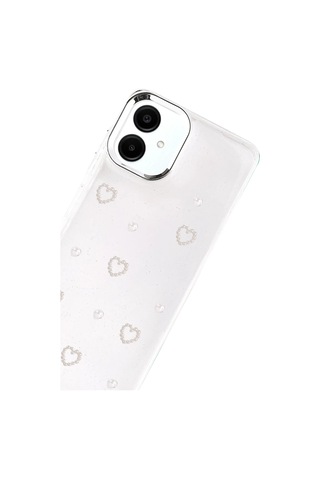 Newface Samsung Galaxy Uyumlu - A07 4g Fiyonk Desenli Kapak - Desen 10 Beyaz