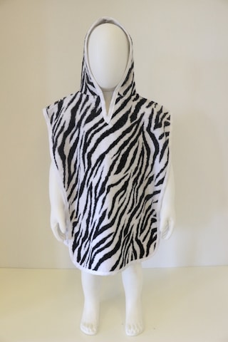 Baskılı Pamuklu Erkek Kız Kapşonlu Deniz Plaj Havuz Çocuk Pançosu 001