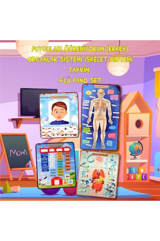 4 Set 127 Parça Tox Iskelet . Iç Organlar Sistemi . Takvim ve Du