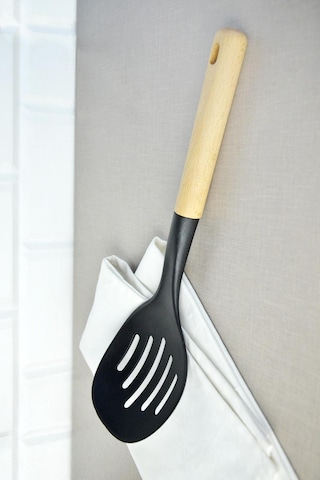 Nishev Küçük Ahşap Saplı Kevgir Mutfak Aleti Nishev-x000050