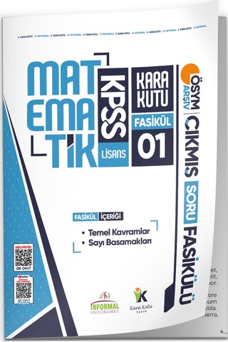 2026 KPSS MATEMATİK Kara Kutu 8li Fasikül SETİ ÖSYM Çıkmış Soru Bankası Çözümlü Modülü PAKET