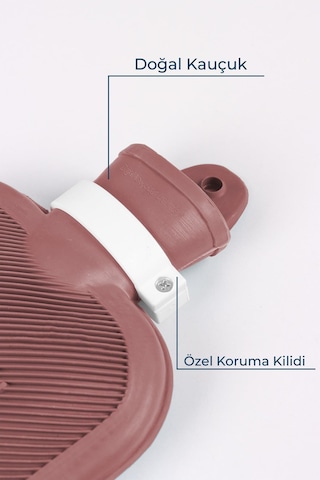 Champion Kauçuk Termofor Kokusuz Mini Sıcak Su Torbası Pembe 1500 ML