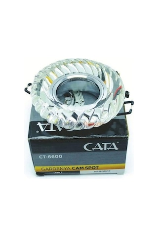 Cata Gardenya Dekoratif Cam Spot Yuvarlak Kristal Krom 3w Efektli 4000k Gu10 Duy Ampul Hariç Çok Renkli