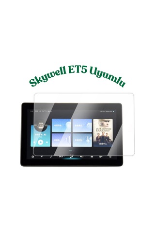 Fuchsia Tesla Skywell Et5 Araç Multimedia Lcd Ekranı İçin Şeffafçizilmez Temperli Cam Koruma