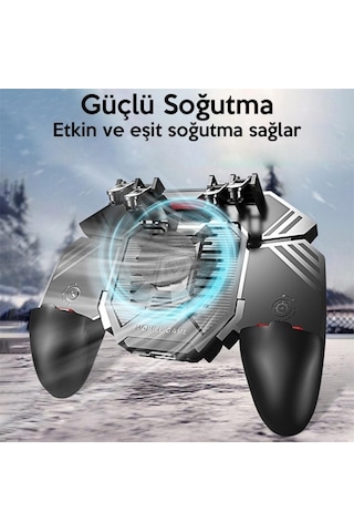 Memo Ak77 1200 Mah Fanlı Dört Tetik Mobil Oyun Aparatı - Pubg(Or