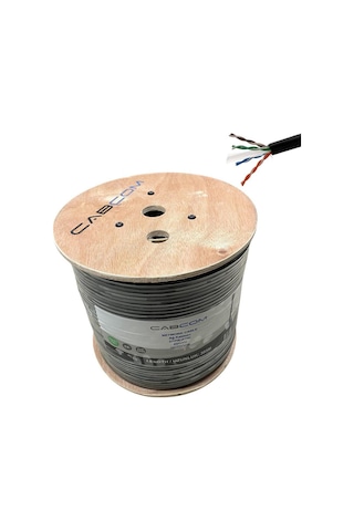 Cabcom Cat6 Utp-lzsh 23awg Dış Ortam Outdoor Kablo 305mt Siyah 305 Metre