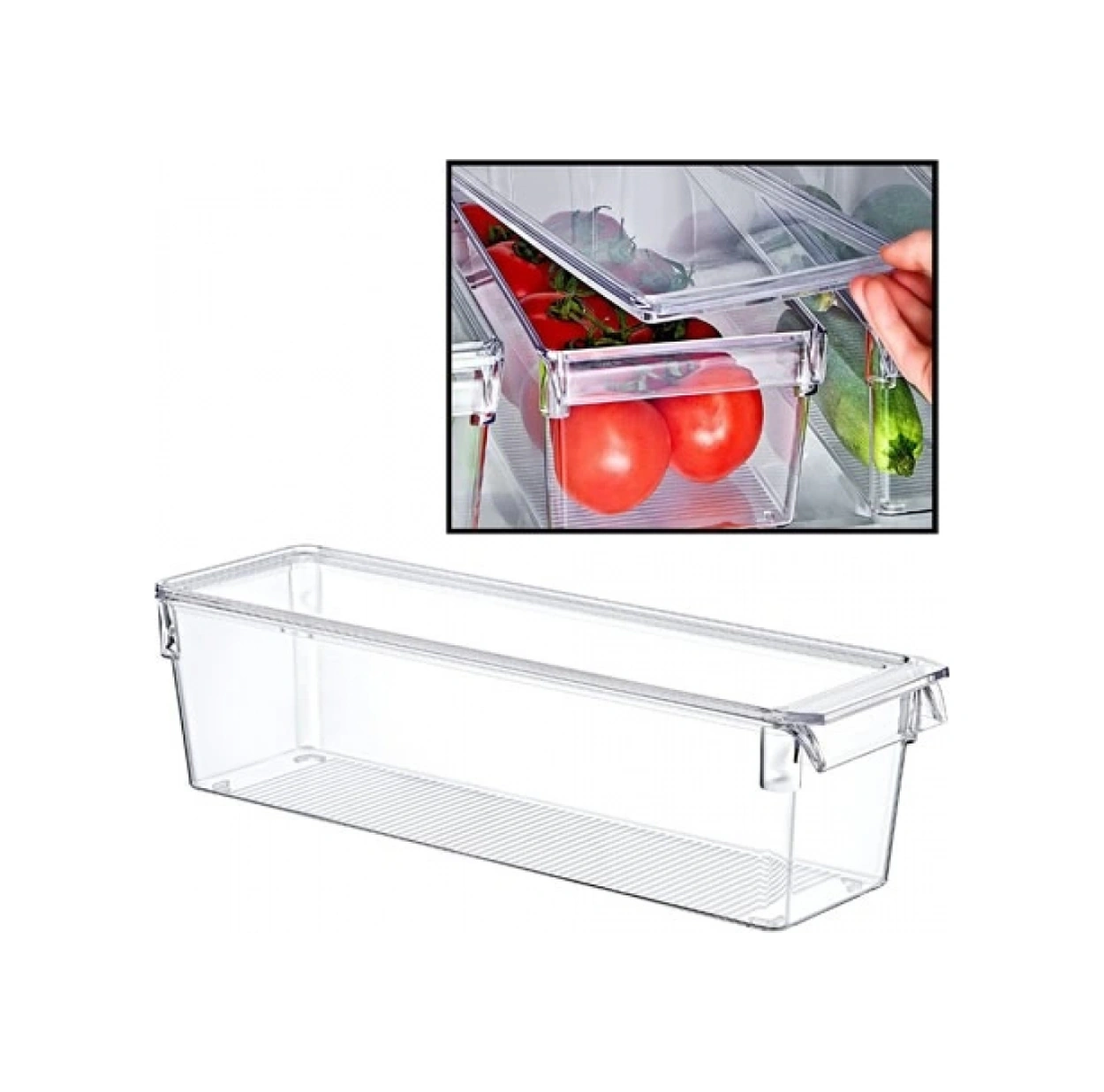 Kosova Kapaklı Organizer 36x10,5x10 Cm Şeffaf