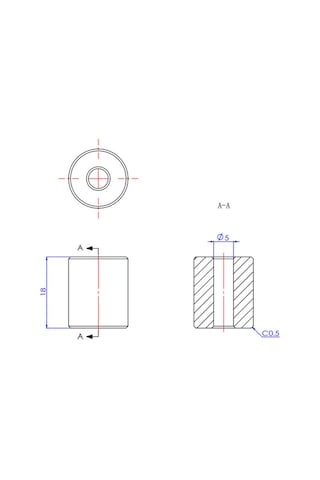 Konesam 18mm Isıya Dayanıklı Silikon Dikey Ayraçlar - 3d Yazıcı Isı Tabani İçin Ender-3/ender-5/cr-x/cr-10/cr-10s Uyumlu 4 Adet