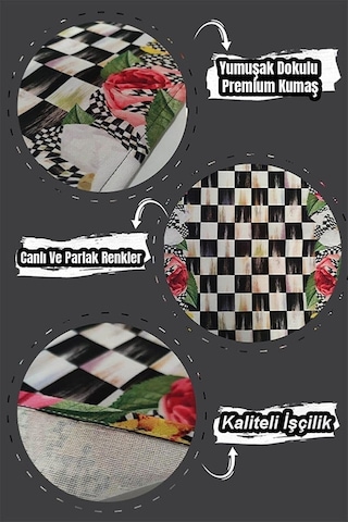 Lexroo Kırmızı Yeniyıl Yılbaşı Noel Christmas Runner Masa Örtüsü 40x140cm Rnr641