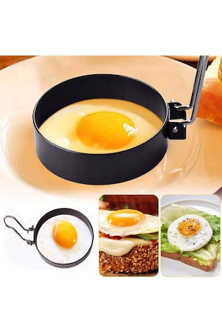 Wezone 3'lü Paslanmaz Çelik Yumurta Kalıbı - Pişirme Formu: Omlet, Burger, Patates Kekleri İçin Dayanıklı Ve Temizlenmesi Kolay Çok Renkli