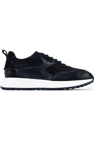 Tamer Tanca Erkek Hakiki Deri Lacivert Süet Sneakers & Spor Ayakkabı 1171 86-24 Erk Ayk Y26 Lacı Suet
