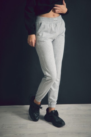 Fullamoda Cepli Beli Lastikli Jogger Eşofman Altı 24mgb7767210134-gri Gri
