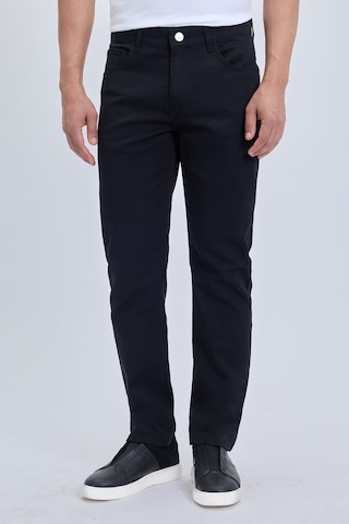 Hatemoğlu Siyah Slim Fit 5 Cep Pamuklu Kanvas Pantolon