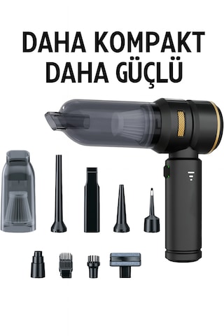 15000pa 3 Kademeli Şarjlı Güçlü Vakumlu Oto Süpürgesi